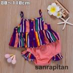  выставить верх и низ 2 позиций комплект baby Kids детский tops низ cut and sewn безрукавка без рукавов передний кнопка bru мрамор ma брюки -тактный la