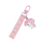  My Melody Logo embroidery tag key holder ( character large . 1 )
