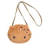  Hello Kitty лицо форма мех сумка Brown 