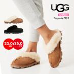 UGG サンダル レディース ふわふわ アグ シープスキン おしゃれ フラット ローヒール スリッパ 靴 サボ ボリューム 高級 上品 秋 冬 あったか 軽い 暖か