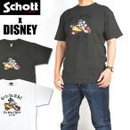 Schott x DISNEY ショット x ディズニー 半袖Tシャツ GO TO THE N.Y.C. ミッキーマウス メンズ 3103135