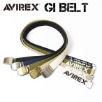 AVIREX Avirex GI ремень текстильный ремень Logo принт милитари сделано в Японии длина настройка возможно AX3009