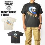 HOUSTON x MICKEY MOUSE ヒューストン ミッキーマウス 半袖Tシャツ ピグメント ディズニー コラボ ミリタリー メンズ レディース ユニセックス 22283
