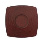 鎌倉彫 4寸茶托 胴張 刀痕 伝統工芸