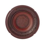 鎌倉彫 4寸茶托 フチ菊牡丹 伝統工