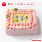 写真ケーキ ケーキ プリント 写真 ケーキ 誕生日ケーキ ケーキ 誕生日 デコレーションケーキ バースデーケーキ ホールケーキ 感謝状 ピンク 5号 15×12センチ