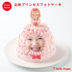 写真ケーキ ケーキ プリント 写真 ケーキ 誕生日ケーキ ケーキ 誕生日 デコレーションケーキ バースデーケーキ ホールケーキ 立体ケーキ プリンセス 5号 フォト