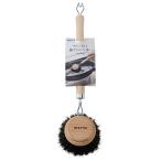 マーナ (marna) 鍋・フライパン洗い ブラシ (馬毛/ソフト/大) 台所 食器洗い (柄付き/木製) キッチン ブラシ K814