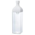 HARIO(ハリオ) カークボトル 1200ml ホワイト 樹脂製 縦横 ピッチャー 茶こし付き 日本製 KAB-120-W
