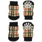 ランジュ (L'ange) DOG SOCKS check beige S サイズ