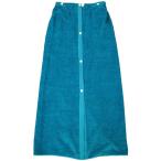 林(Hayashi) ラップタオル LLサイズ 約100×120cm シャーリングカラー 無地 ブルー24 MN486001