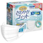レック(LEC) 日本製 不織布 マスク 白 さわやかフィット ふつうサイズ 60枚入 ( 個包装 ) 175×90mm /幅広ゴム/JIS規格