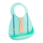 メイクマイデイ 油が落ちるシリコンビブ【日本品】食洗機で洗える シリコン100%のやわらかビブ 6ヵ月~3歳 BB120 キッズタイ