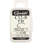 がまかつ(Gamakatsu) フライフック C12-B 16号 20本 フラットブラック 67043