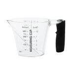 アンドエヌイー(&NE) 計量カップ 300ml nikii クリア 中 日本製 耐熱 電子レンジ対応 食洗機対応 上から見える お米 2合 小