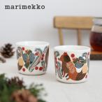(正規品) marimekko / マリメッコ Ketunmarja(ケトゥンマルヤ) ラテマグセット 2個入り 箱付き クリスマス限定 2021 冬 キツネ 食器 コーヒーカップ