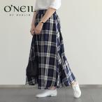 SALE 10%OFF オニール オブ ダブリン #805 TARTAN GATHER FLARED SKIRT タータンチェック柄 フレアスカート ロング丈 2024SS 2024春夏