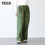 カーゴパンツ レディース TBEA-161 日本製 ボトム 綿 コットン カジュアル カーゴ ズボン ゴム ティッカ 上品 大人 おしゃれ 2025秋冬
