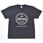 JAL A351 футболка ( чёрный )M размер 