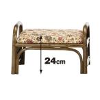 籐(ラタン)らくらく座椅子ロータイプ 座面高24センチ C-91B アジアンテイスト ラタンチェア