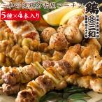 お中元 御中元 ギフト 地鶏 鶏肉 焼き鳥 送料無料 未加熱 贈答 創業明治33年 鶏三和 三和の純鶏名古屋コーチン焼鳥詰合せ(5種20本セット)