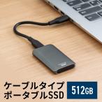 ショッピングssd SSD 外付け 512GB USB3.2 Gen2 最大書込速度約540MB/s  小型 テレビ録画 PS5/PS4/Xbox Series X Type-A/Type-C 600-USSDS512GB