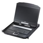  консоль do lower KVM консоль do lower подставка крепление type 1U длинный направляющие 18.5 -дюймовый широкий монитор USB/VGA максимальный 1920×1200 SW-KVMVDR