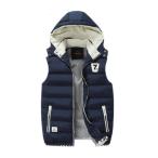 ダウンベスト メンズ  フード付き　ライト 軽量 カップル　中綿　ダウンコート ジップ ジャンパー 秋冬 男女兼用   ダウンジャケット