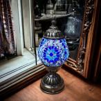 モザイクランプ 充電式 青 テーブルライト デスクライト フロアライト フロアスタンド 間接照明 照明 リビング 玄関 アジアンテイスト YMA399C-B