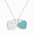 ショッピングティファニー ティファニー TIFFANY＆CO. ネックレス RTT ティファニーブルー ミニダブルハート タグ ペンダント 27125107【新品】
