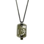 DIESEL(ディーゼル)  ネックレス アクセサリー シルバー×ダークグリーン DX0587040 【新品】【訳あり】