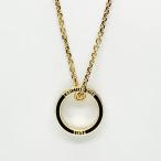 ディオール Christian Dior ネックレス Night Code ゴールド ブラック リング ペンダント N3041 WOMCY D307【新品】