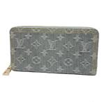 【新品】ルイヴィトン LOUIS VUITTON ラウンドファスナー長財布 ジッピーウォレット ウォッシュデニム モノグラムデニム M13214