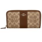 【新品】コーチ COACH アウトレット レディース ラウンドファスナー長財布 CCQ07 IMXHE IM/TAN/BROWN