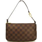 ショッピングダミエ ルイヴィトン アクセポーチ N51985 ダミエ ポシェット・アクセソワール 茶系 中古 グレード：AB サンヤ質店