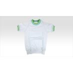  ребенок одежда спортивная форма короткий рукав воротник манжеты изумруд зеленый 100cm 120cm 130cm 140cm 150cm