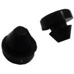 差込式ゴム足　円の直径φ13mm　高さ10mm　穴6.5mm　板の肉厚約1mm　差込式ゴム足・ケース用ゴム足　12個入　＜2zi-025＞