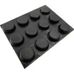 シール付ゴム足　円の直径φ12mm　高さ4mm　シール接着ゴム足・ケース用ゴム足　12個入　＜2zi-032＞