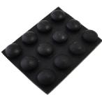 シール付ゴム足　円の直径φ8mm　高さ4mm　シール接着ゴム足・ケース用ゴム足　12個入　＜2zi-046＞
