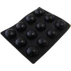 シール付ゴム足　円の直径φ10mm　高さ約5mm　シール接着ゴム足・ケース用ゴム足　12個入　＜2zi-050＞