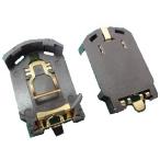 CR2032　ボタン電池ホルダー　金メッキ　2個入　＜bat-367＞