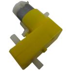 黄色いギヤーボックスモーター付き　L字両軸　1個入　＜kit-091＞