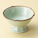 和食器小さなビードロ灰釉渕錆梅高台...