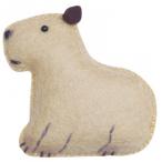 フェルトマスコットキット　型抜き済みフェルトでつくるカピバラ H481-002