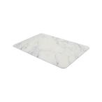 〔5枚セット〕 ライズクリエイション ソフト珪藻土バスマット コンパクトに収納したい 床が傷つくのを防止 ホワイトマーブル R0400-WHITEMARBLEX5