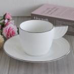 カップ ソーサー セット 食器 カップ&ソーサー 白 ホワイト コーヒーカップ / プラチナライン コーヒーカップ＆ソーサー