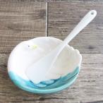 白い陶器 角デザート 細めスプーン 12.8cm / 100円 アイスクリーム プリン 白いスプーン 白い食器 器のフチに引っかけられて便利 可愛いスプーン
