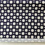  хлопок 30/ небо . fancy вязаный (3201) точка & Heart рисунок pt слоновая кость x D темно-синий ткань ширина 165cm количество 1(50cm)390 иен MADE in JAPAN
