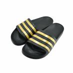 アディダス adidas ADILETTE AQUA U アディレッタ アクア U DBF11 スライド ビーチサンダル ビーサン (CBLACK/GOLDMT/CBLACK(25cm〜))