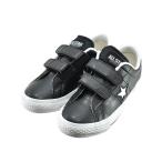 【送料込み】 コンバース CONVERSE KID'S ONE STAR V-2 OX キッズ ワンスター V-2 OX オックス ローカット マジックテープ 37301861 (BLACK/WHITE)